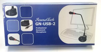 ​NEW SOUND TECH GN-USB-2 16 INCH PROFESSIONAL UNI-DIRECTION NOISE CANELLING GOOSENECK STEREO MICROPHONE