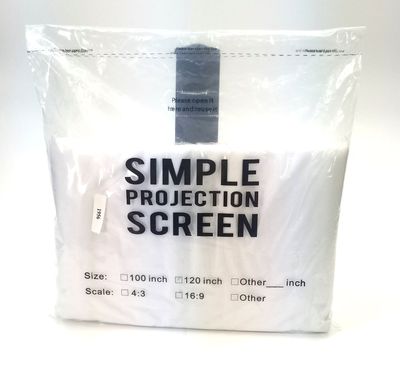 NEW 120 INCH 16:9 ASPECT RATIO SIMPLE PROJECTION SCREEN SEALED
