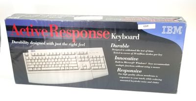 NEW VINTAGE 2000 IBM ACTIVE RESPONSE KEYBOARD WHITE 09N5544 SEALED