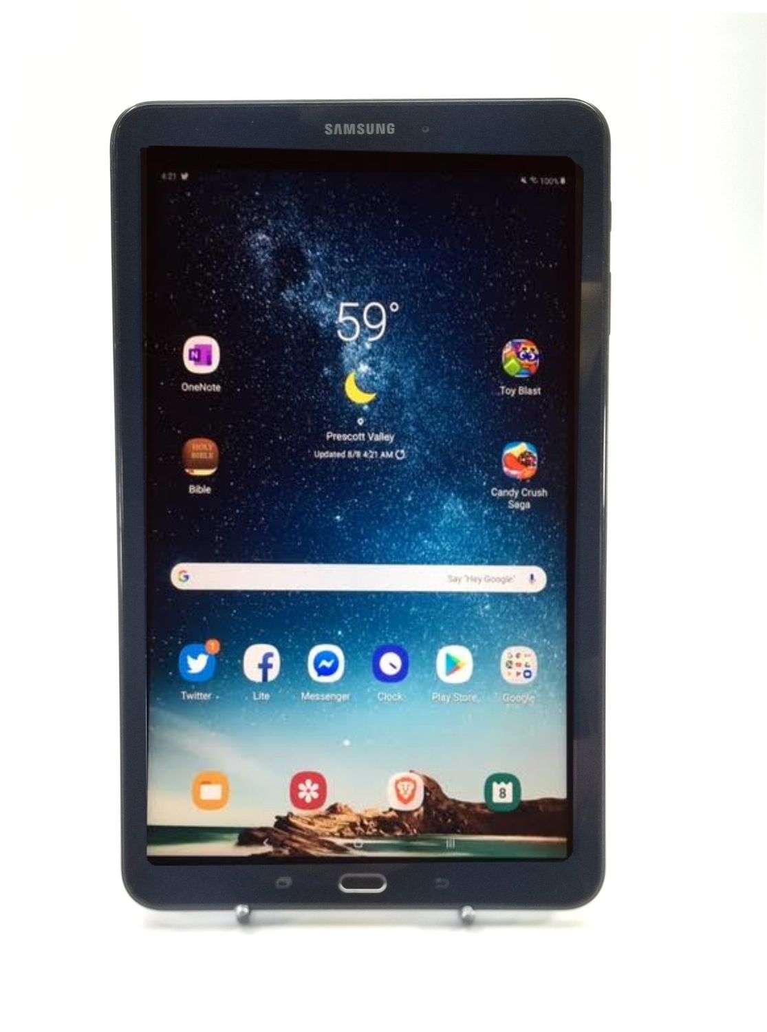 SAMSUNG GALAXY TAB A6 T580 10.1" 16GB TABLET 64GB SDCARD BLACK TESTED RESET