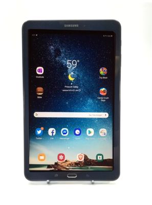 SAMSUNG GALAXY TAB A6 T580 10.1" 16GB TABLET 64GB SDCARD BLACK TESTED RESET