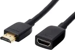 AMAZON BASICS HIGH-SPEED MALE TO FEMALE HDMI EXTENSION CABLE - 6 FEET 10.2 GBPS