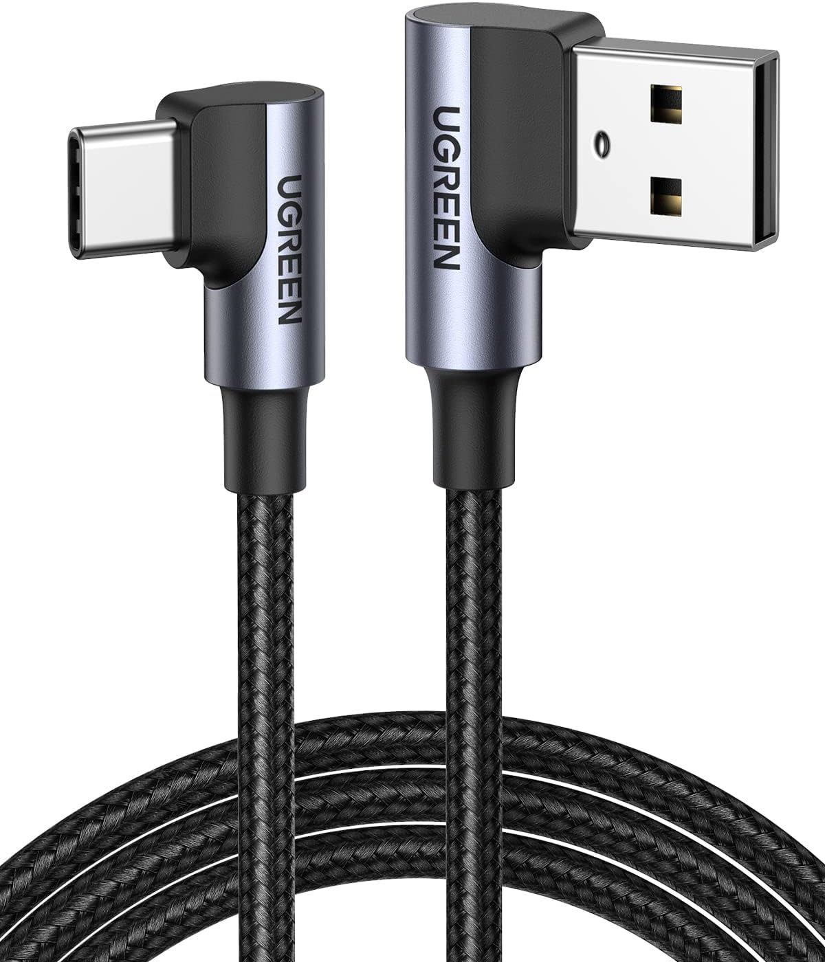 UGREEN USB TO USB C CABLE 90 DEGREE USB C FAST CHARGING CORD