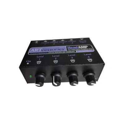 NEW ARTCESSORIES PRO AUDIO HEADAMP 4 OUTPUT STEREO HEADPHONE AMPLIFIER SEALED