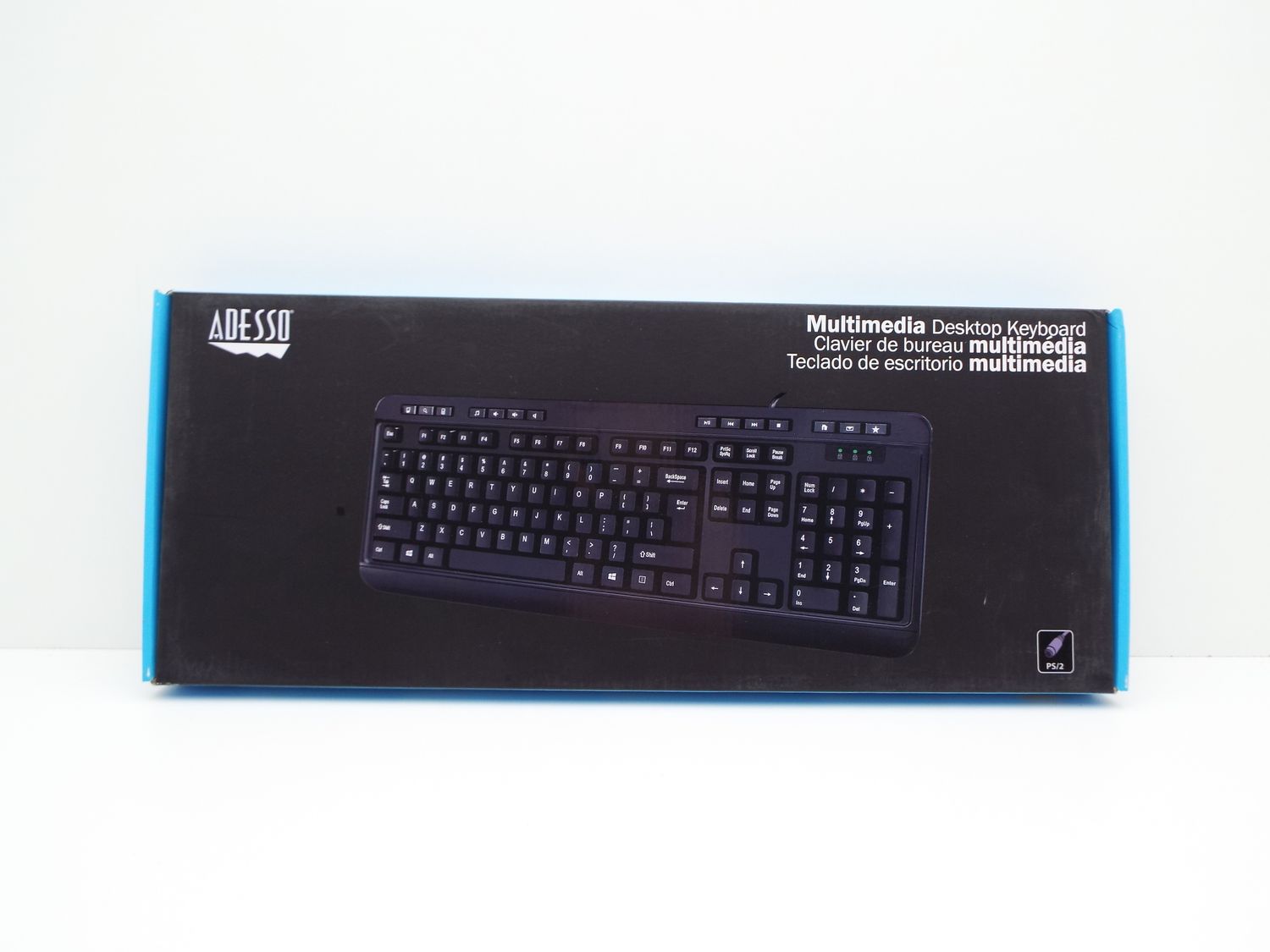 ADESSO AKB-132PB SPILL-RESISTANT MULTIMEDIA DESKTOP KEYBOARD ADESSO AKB-132PB SPILL-RESISTANT MULTIMEDIA DESKTOP KEYBOARD