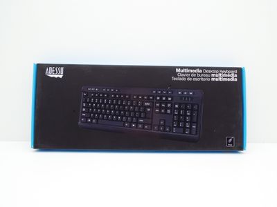 ADESSO AKB-132PB SPILL-RESISTANT MULTIMEDIA DESKTOP KEYBOARD ADESSO AKB-132PB SPILL-RESISTANT MULTIMEDIA DESKTOP KEYBOARD