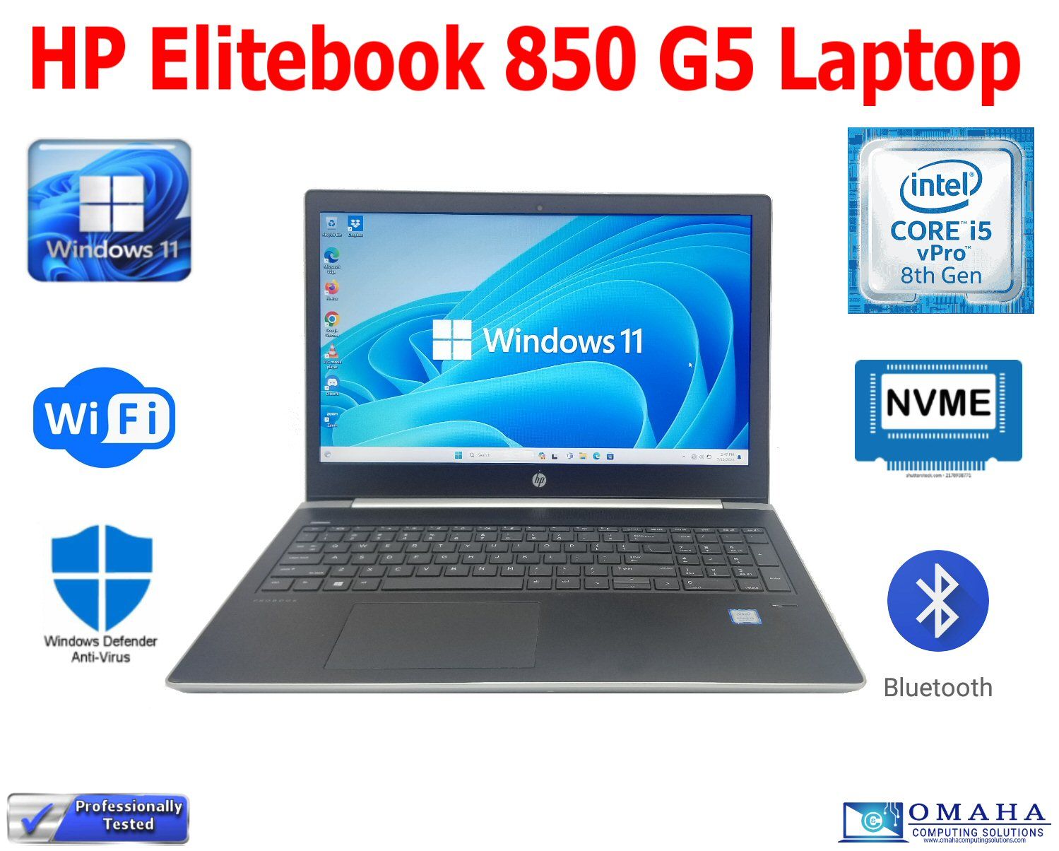 HP PROBOOK 450 G5 LAPTOP I5-8250U 1.60GHZ 8GB RAM 512GB SSD WIN11 WIFI/BT EXTRAS HP PROBOOK 450 G5 LAPTOP I5-8250U 1.60GHZ 8GB RAM 512GB SSD WIN11 WIFI/BT EXTRAS