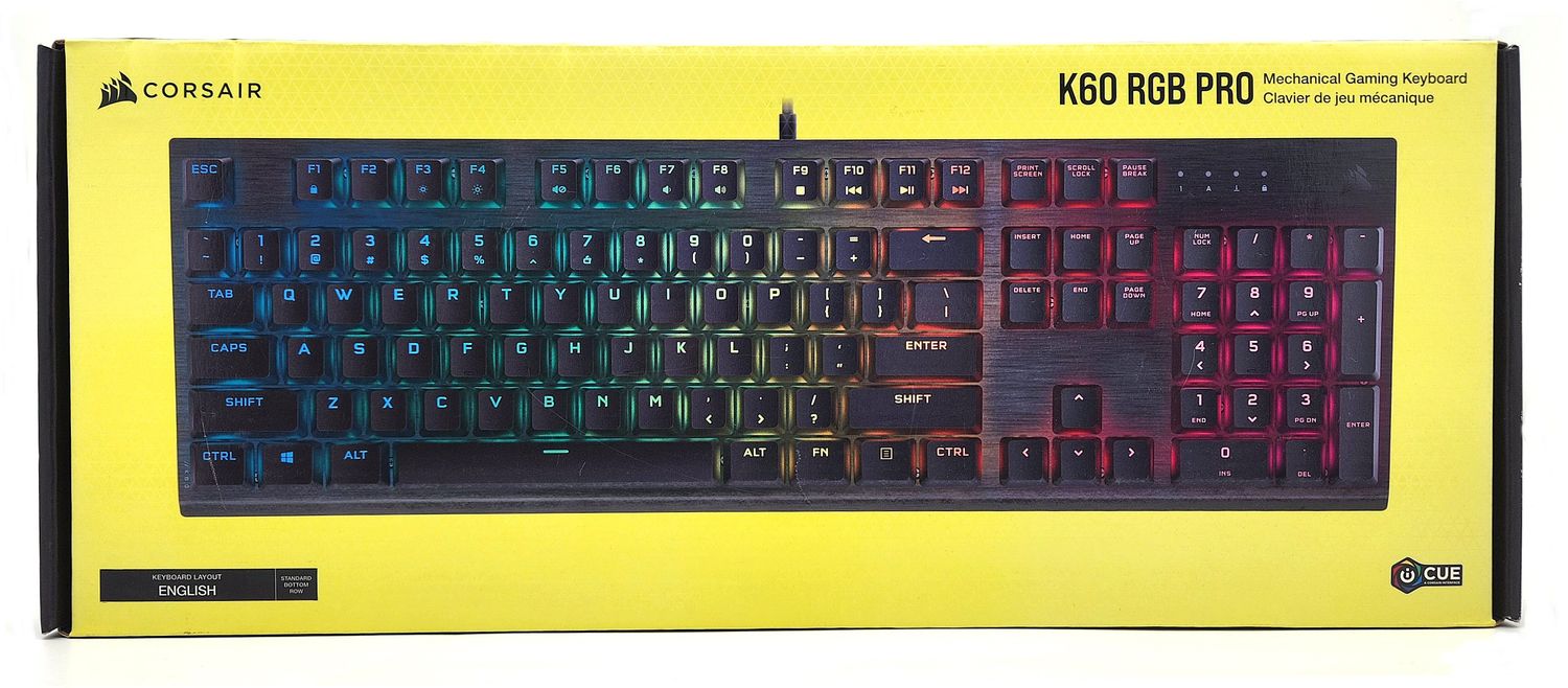 NEW CORSAIR K60 RGB PRO MECHANICAL GAMING KEYBOARD - SEALED NEW CORSAIR K60 RGB PRO MECHANICAL GAMING KEYBOARD - SEALED
