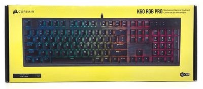 NEW CORSAIR K60 RGB PRO MECHANICAL GAMING KEYBOARD - SEALED NEW CORSAIR K60 RGB PRO MECHANICAL GAMING KEYBOARD - SEALED