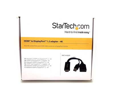 ​STARTECH HD2DP HDMI TO DISPLAYPORT 4K ADAPTER CONVERTER AND USB POWER