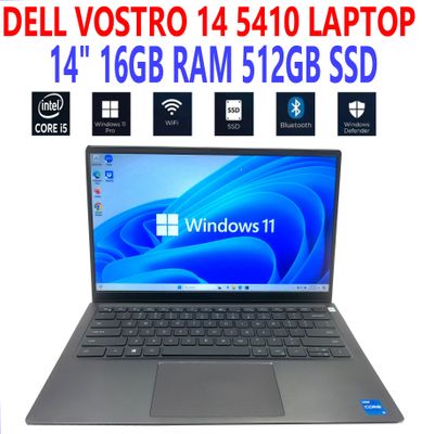 DELL VOSTRO 14 5410 LAPTOP i5-11320H 3.20GHz 14" 16GB RAM 512GB SSD WIN11 PRO WIFI/BT