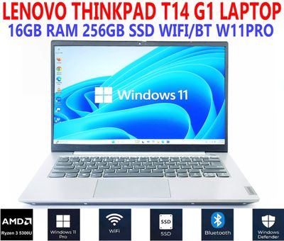 LENOVO THINKBOOK G3 ACL 14" LAPTOP AMD RYZEN 3 5300U 2.60GHz 16GB RAM 256GB SSD WIFI/BT W11PRO EXTRAS