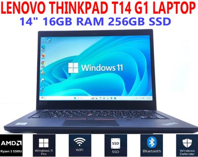LENOVO THINKPAD T14 G1 LAPTOP ITL 14" i5-10210U 1.60GHz 16GB RAM 256GB SSD WIFI/BT W11PRO EXTRAS