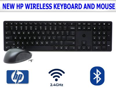 NEW HP 655 WIRELESS KEYBOARD & MOUSE COMBO - 2.4GHz CONNECTION 3 ZONE LAYOUT