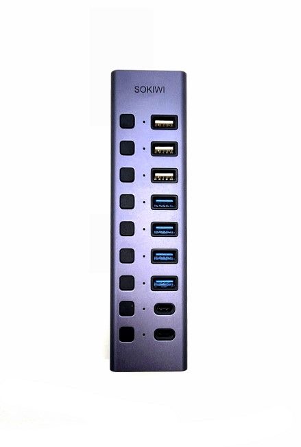 10 PORT POWERED USB-C AND USB-A HUB 1GB ETHERNET PORT TESTED WORKING 10 PORT POWERED USB-C AND USB-A HUB 1GB ETHERNET PORT TESTED WORKING