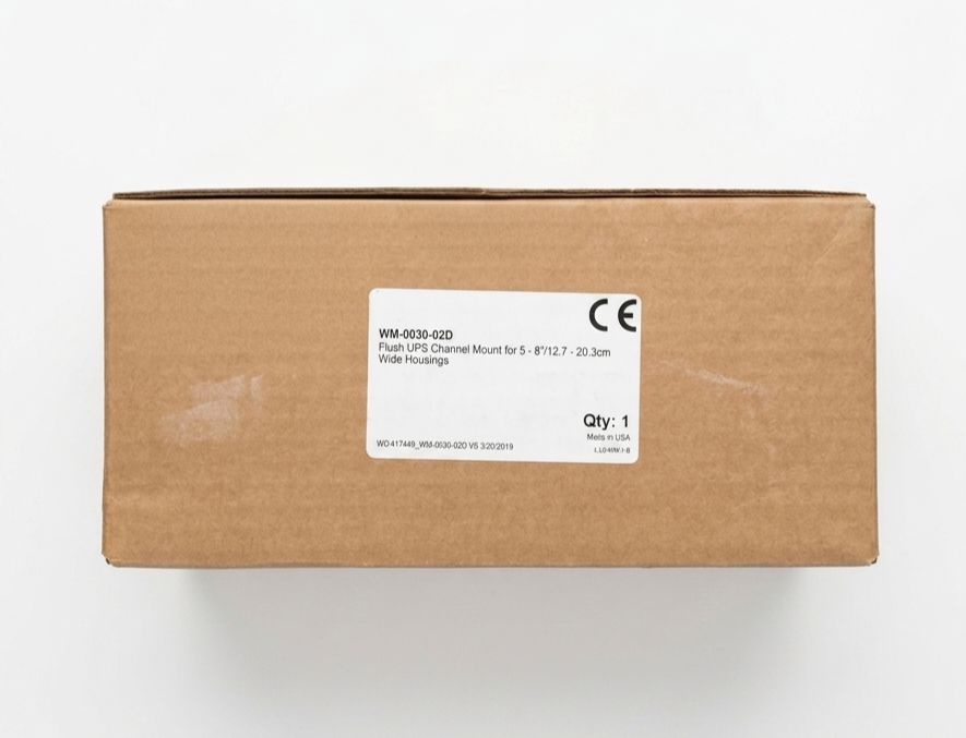 NEW GCX WIDE FLUSH UPS CHANNEL MOUNT FOR 5" TO 8" HOUSINGS (WM-0030-02D) SEALED BOX
