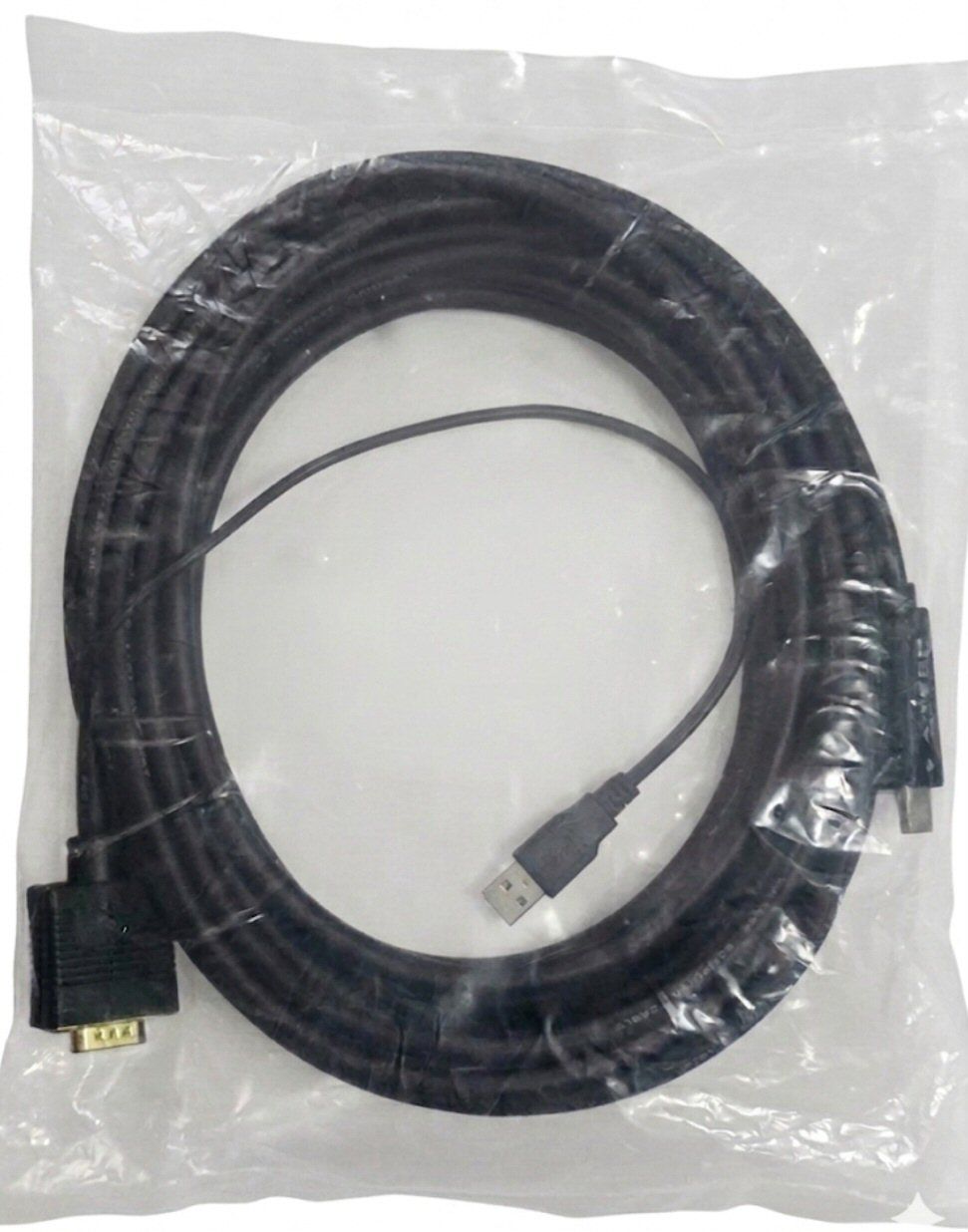 A-TECH 25 FT HDMI TO VGA ADAPTER CONVERTER CABLE WITH USB POWER SUPPLY 1080P GOLD-PLATED