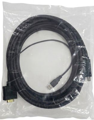 A-TECH 25 FT HDMI TO VGA ADAPTER CONVERTER CABLE WITH USB POWER SUPPLY 1080P GOLD-PLATED