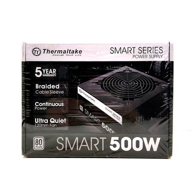 NEW THERMALTAKE SMART 500W 80 PLUS POWER SUPPLY SEALED BOX