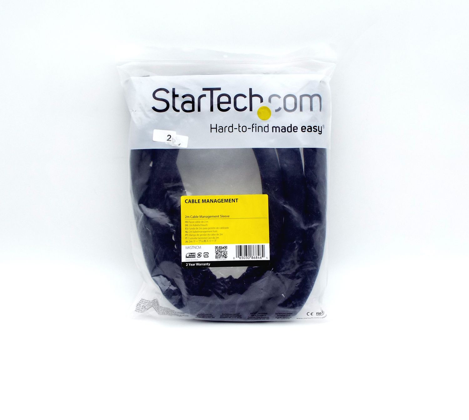 NEW STARTECH CABLE MANAGMENT SLEEVE FLEXIBLE COILED CABLE WRAP 1.O-1.5 NEW STARTECH CABLE MANAGMENT SLEEVE FLEXIBLE COILED CABLE WRAP 1.O-1.5" EXPANDABLE SLEEVE SEALED