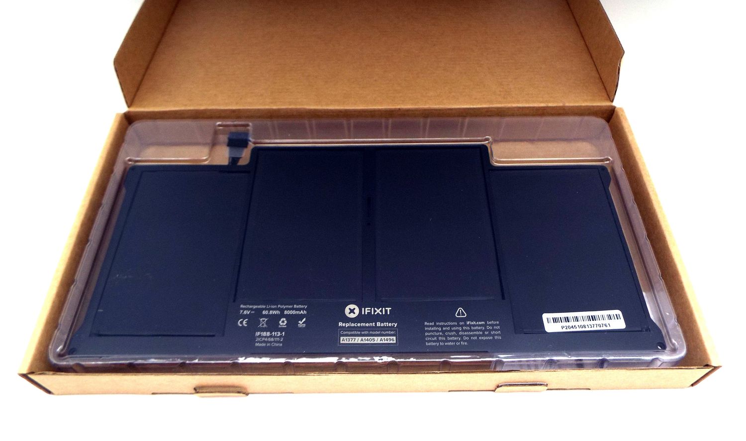 NEW MACBOOK AIR 13 NEW MACBOOK AIR 13" REPLACEMENT BATTERY LATE 2010-2017 84983059 OPEN BOX