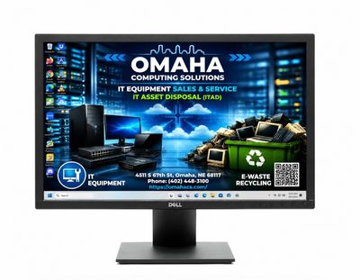 DELL E1920H 18.5" WIDESCREEN LED MONITOR HD 768P DISPLAYPORT VGA VESA BLACK