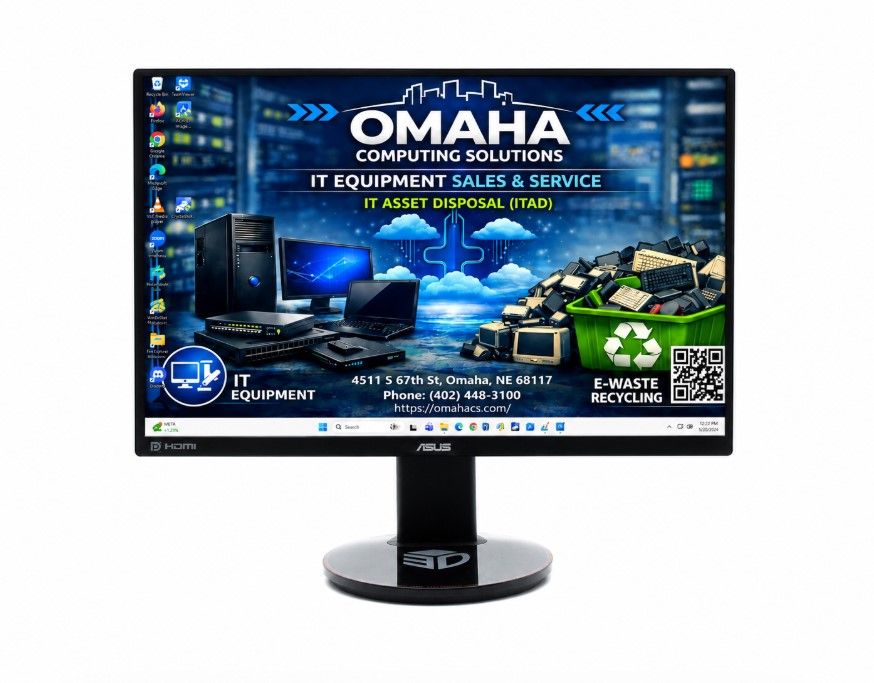 ASUS VG248QE 24" 144HZ 1MS FAST RESPONSE GAMING MONITOR 3D READY DP HDMI