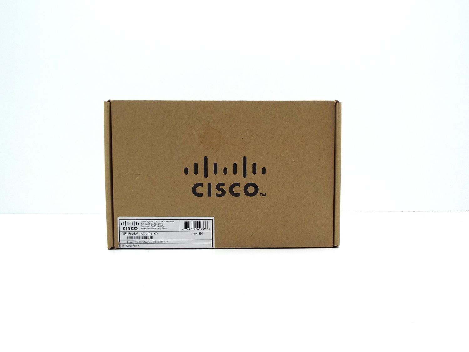 NEW CISCO ATA 191 ATA191-K9 2-PORT ANALOG TELEPHONE ADAPTER VOIP ETHERNET OPEN BOX NEW CISCO ATA 191 ATA191-K9 2-PORT ANALOG TELEPHONE ADAPTER VOIP ETHERNET OPEN BOX