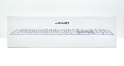 NEW APPLE MAGIC KEYBOARD A1843 MQ052LL/A WIRELESS BLUETOOTH NUMERIC KEYPAD WHITE OPEN BOX