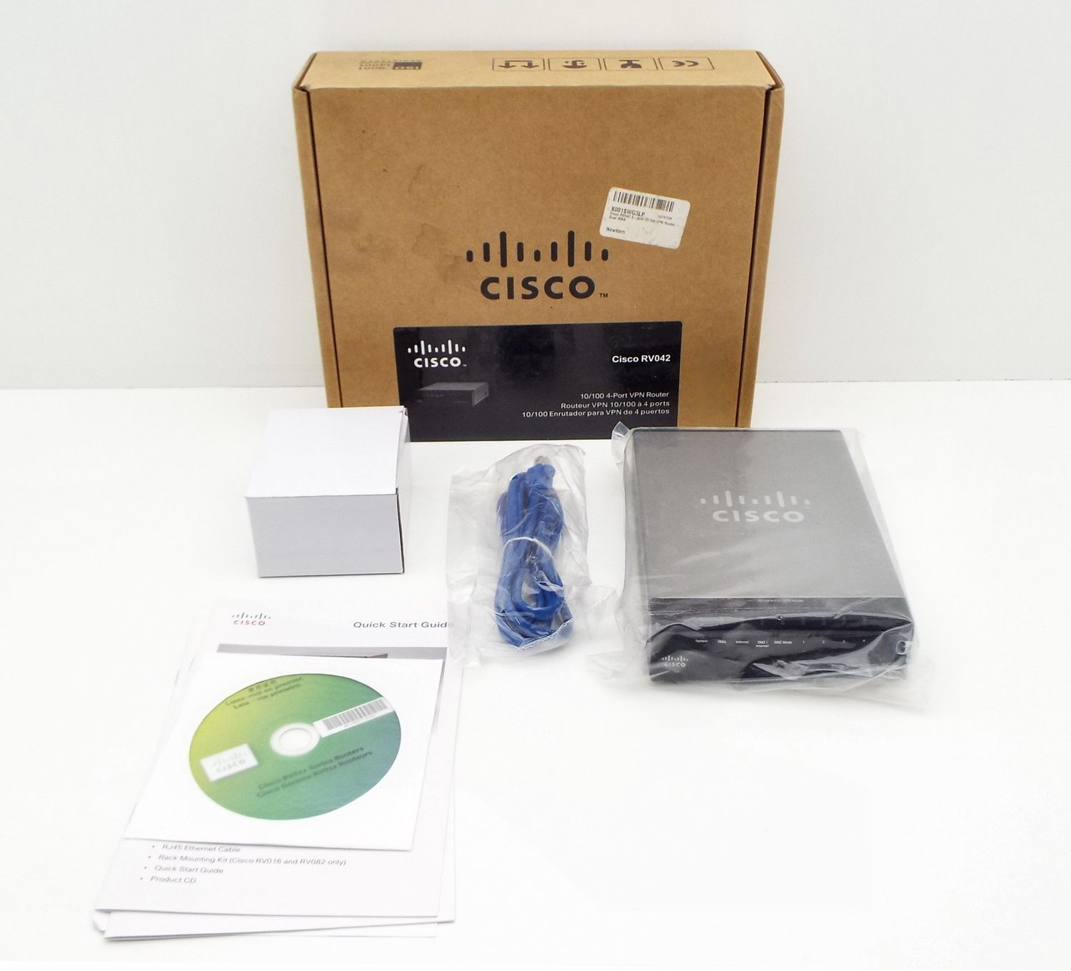 NEW CISCO RV042 DUAL WAN 4-PORT 10/100 VPN ROUTER FIREWALL SEALED BOX