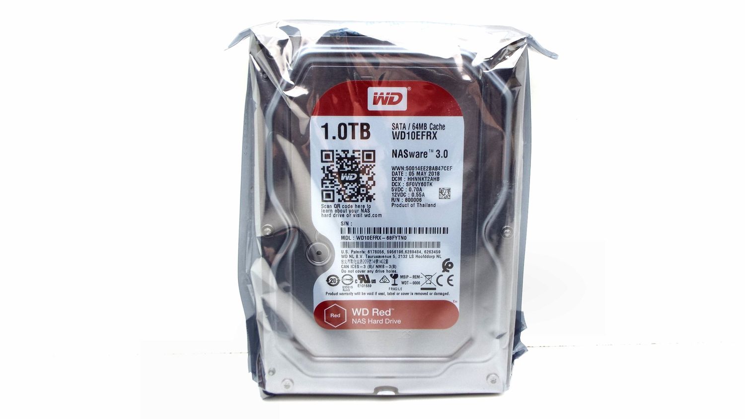 NEW WESTERN DIGITAL WD RED 1TB 3.5 NEW WESTERN DIGITAL WD RED 1TB 3.5" SATA III NAS HARD DRIVE WD10EFRX 64MB CMR SEALED PACKAGE
