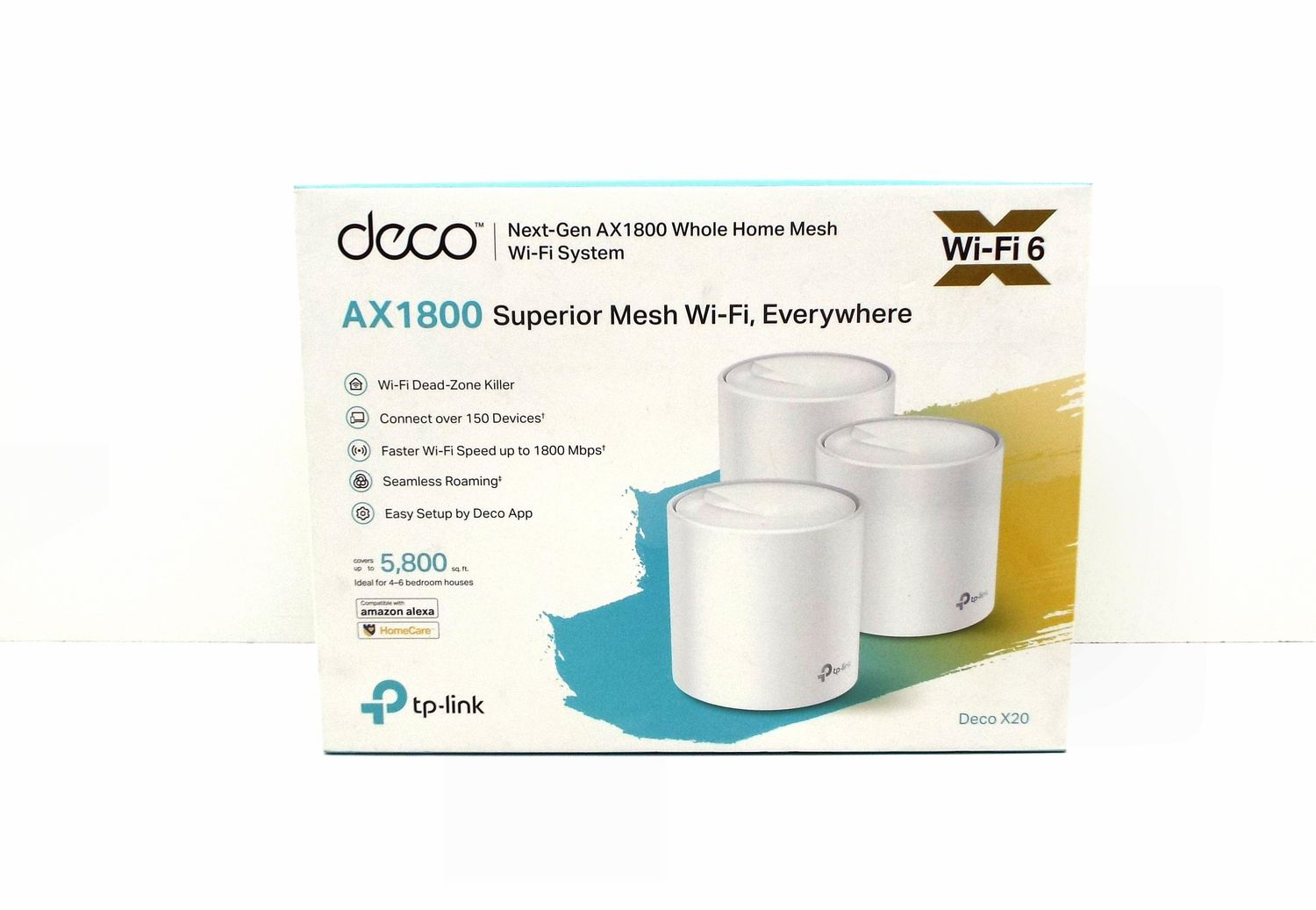 TP-LINK DECO X20 AX1800 WIFI 6 MESH SYSTEM 3-PACK GIGABIT DUAL BAND