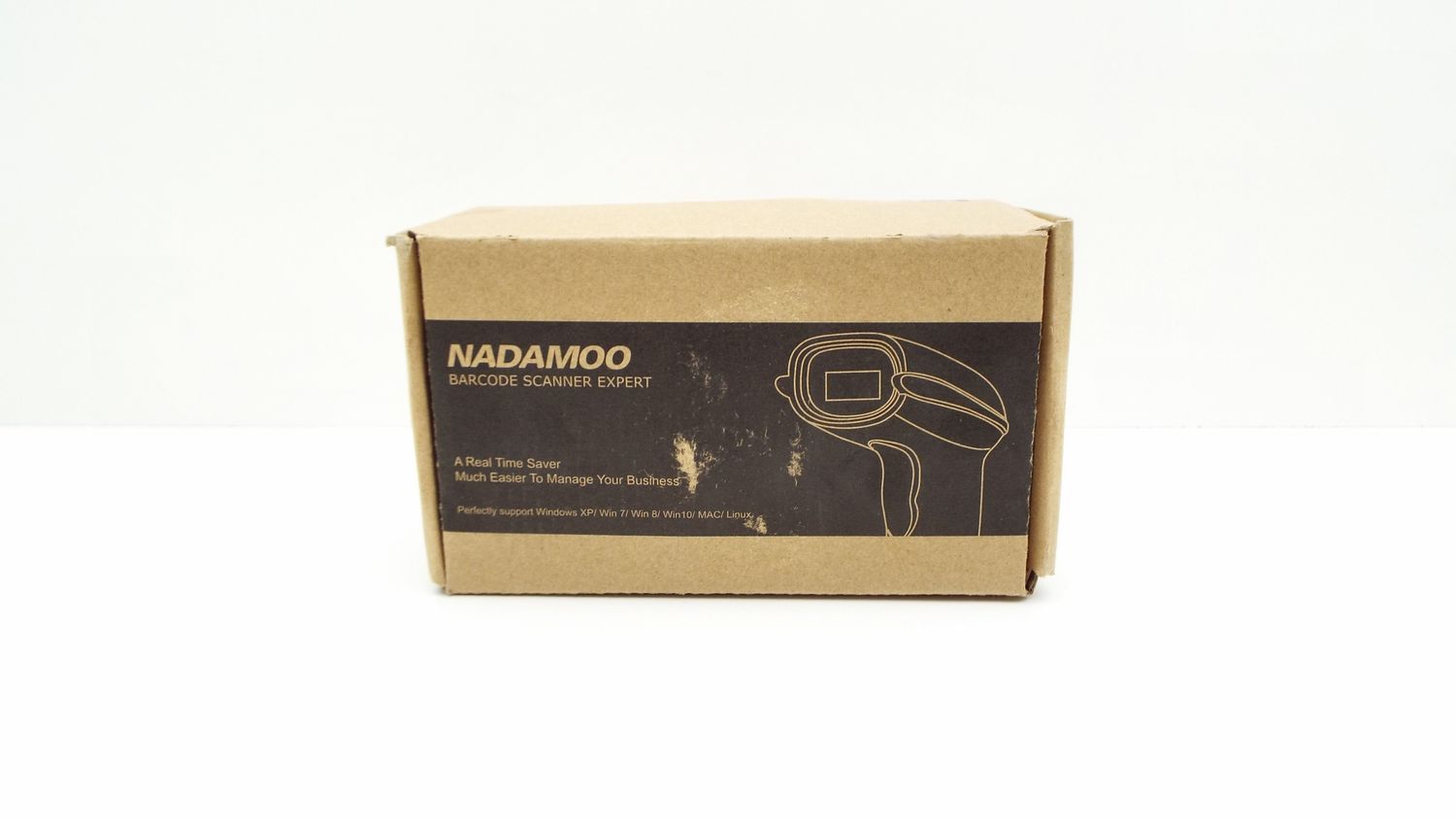 NEW NADAMOO BUR3147-2 WIRELESS 2D BARCODE SCANNER USB STAND QR PDF417 OPEN BOX