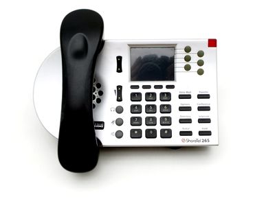 SHORETEL IP265 6-LINE BUSINESS IP VOIP PHONE COLOR DISPLAY POE GRADE A