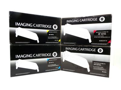 NEW 4 PACK REMANUFACTURED HP 501A 502A TONER CARTRIDGE Q6470A Q6471A Q6472A Q6473A NEW 4 PACK REMANUFACTURED HP 501A 502A TONER CARTRIDGE Q6470A Q6471A Q6472A Q6473A