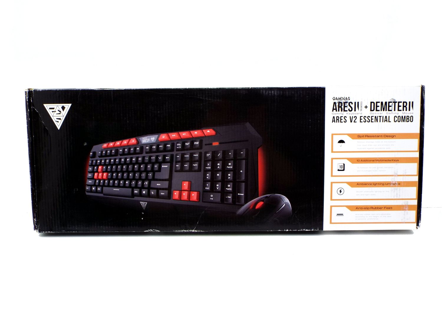 NEW GAMDIAS GKC100 ARES V2 ESSENTIAL WIRED GAMING KEYBOARD & MOUSE COMBO OPEN BOX NEW GAMDIAS GKC100 ARES V2 ESSENTIAL WIRED GAMING KEYBOARD & MOUSE COMBO OPEN BOX