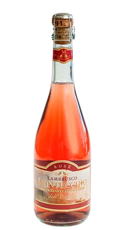Lambrusco rose vino