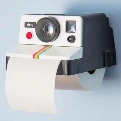 Picture Perfect: The Instant Camera Toilet Paper Holder