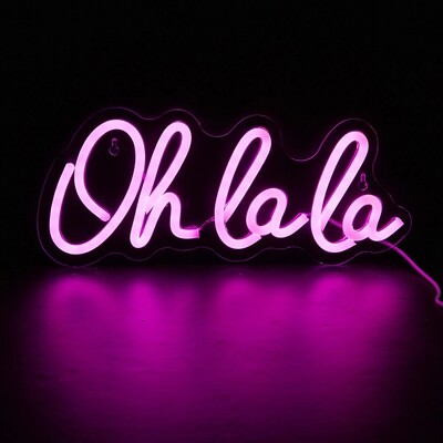 Oh La La: Light Up the Night Neon Sign