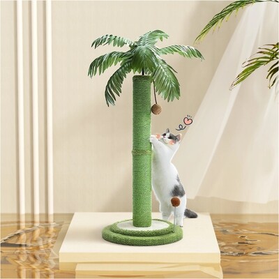 Purrfect Climb: Palm Paradise Cat Scratching Post