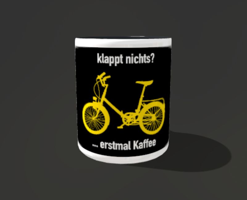 Keramiktasse Keramiktasse "klappt nichts?"