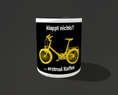 Keramiktasse Keramiktasse "klappt nichts?"