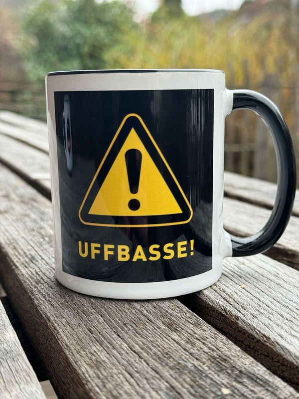 Keramiktasse Keramiktasse "UFFBASSE PÄLZER"