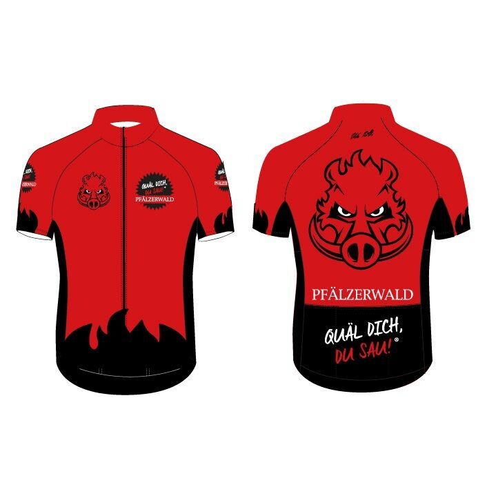 Renntrikot Kurzarm rot "Pfälzerwald"