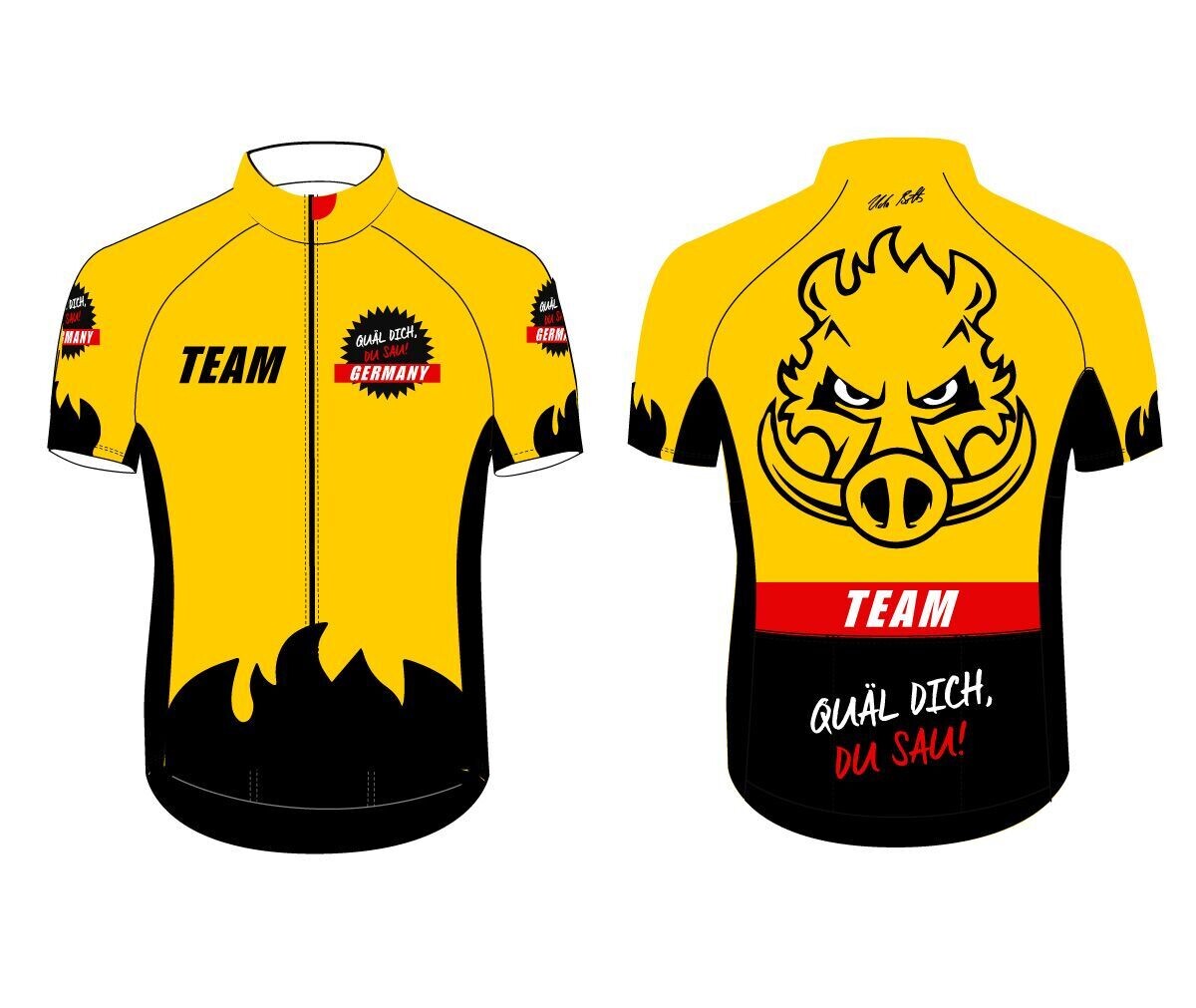 Team-Trikot Kurzarm gelb