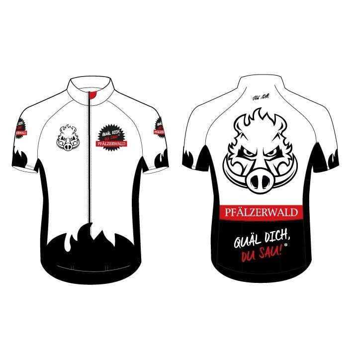 Renntrikot Kurzarm weiß "Pfälzerwald"
