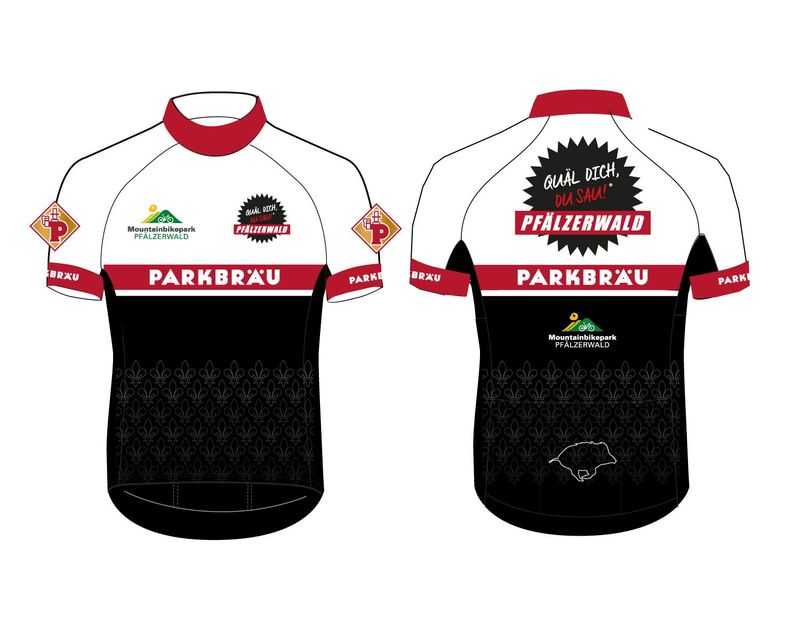 Freeride-Trikot Park-Edition rot kurzarm