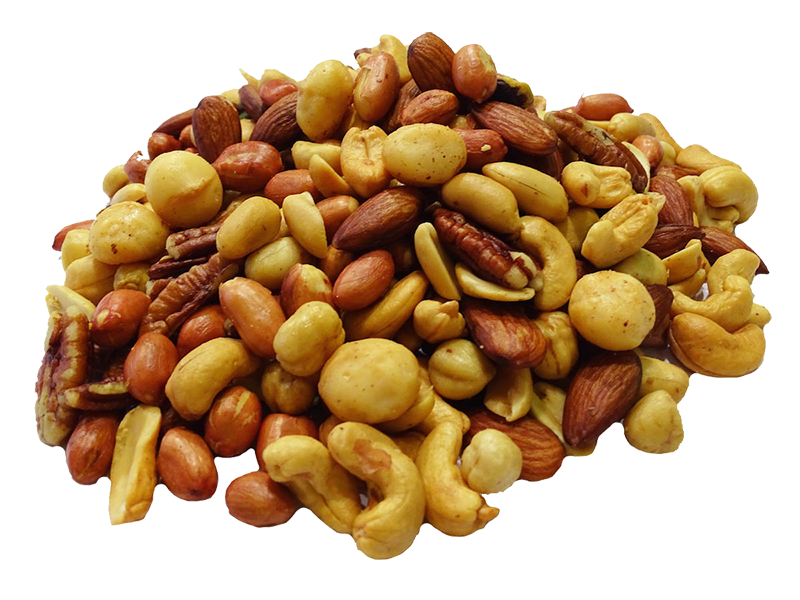 Gemengde noten met pinda's gebrand zonder zout
