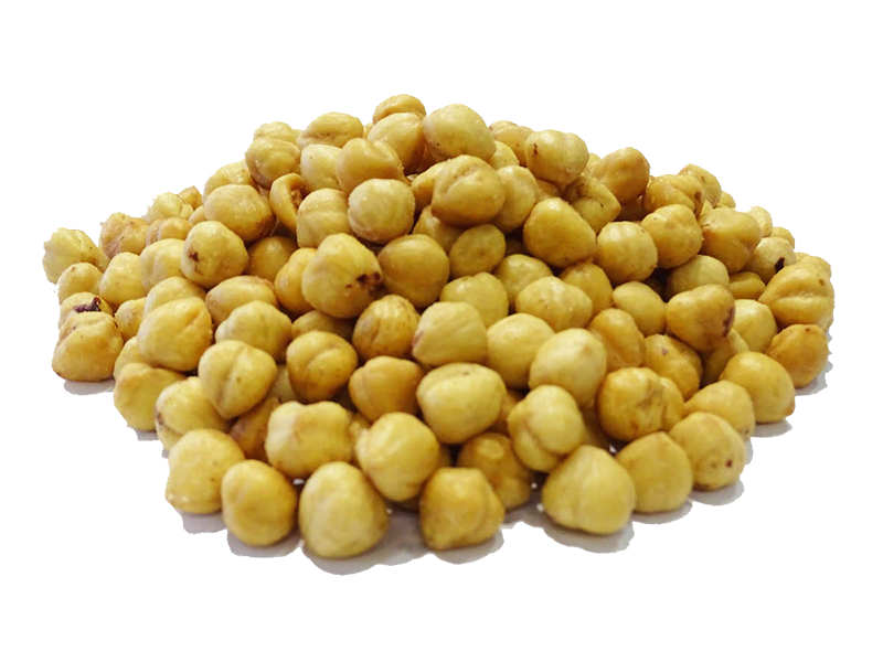 Hazelnoten gebrand met zout