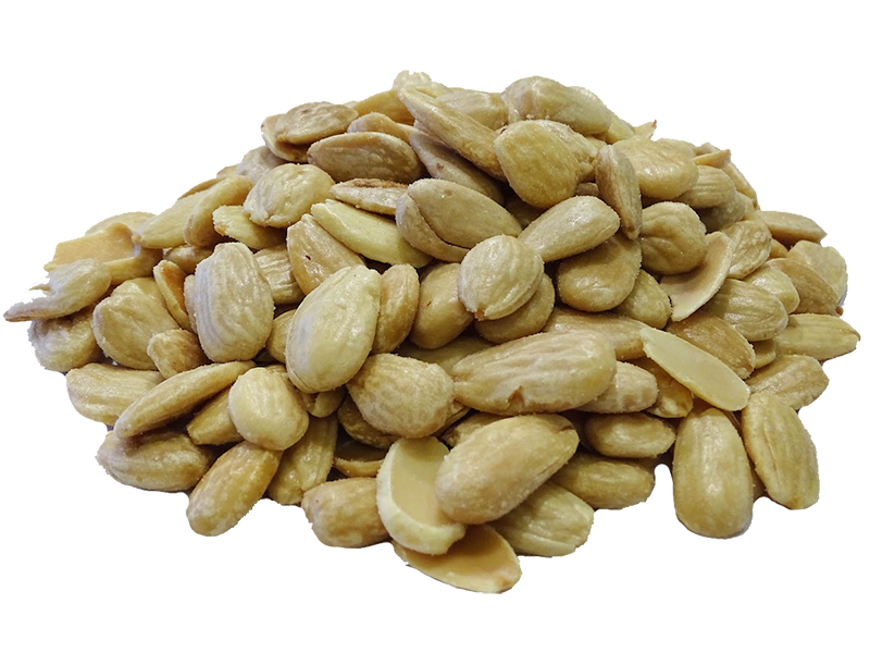 Amandelen gebrand met zout